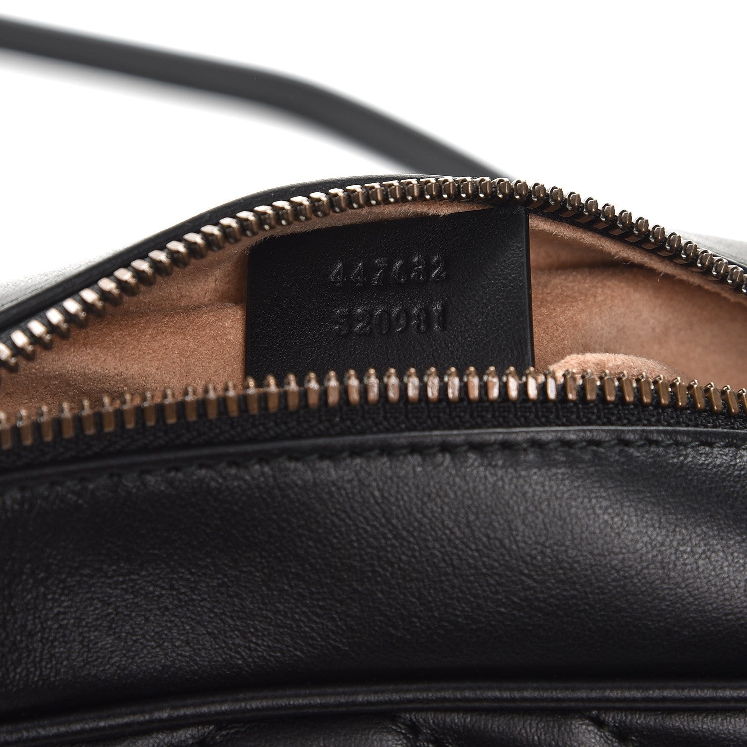 Gucci Calfskin Matelasse Small GG Marmont Chain Shoulder Bag Black 7 of 7