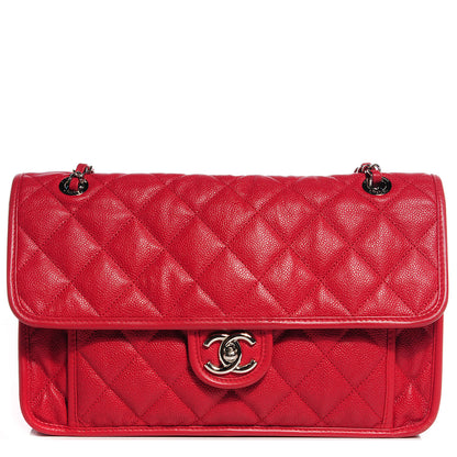 Chanel Caviar French Riviera Flap Red 1 of 7