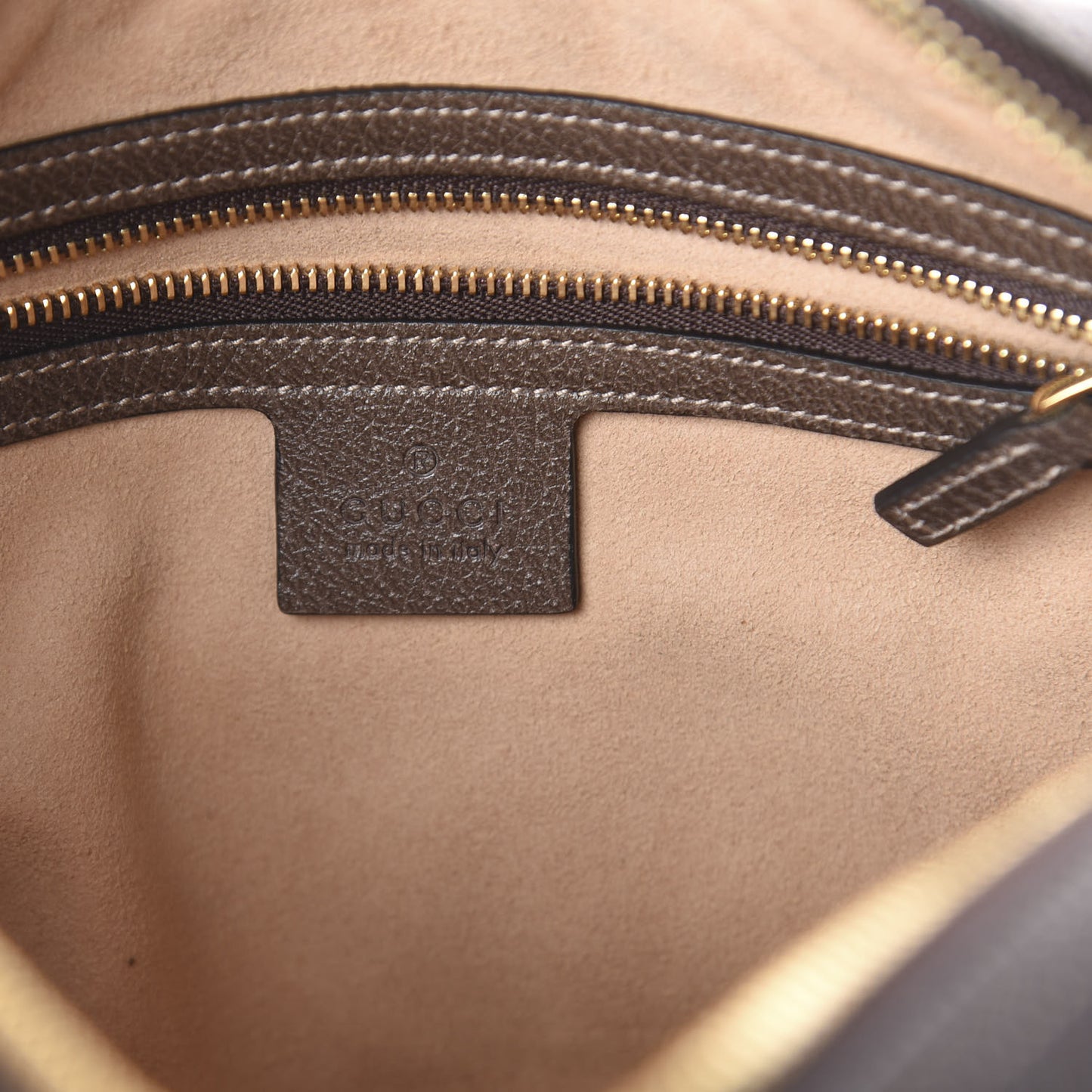 GG Supreme Monogram Web Small Ophidia Shoulder Bag Brown