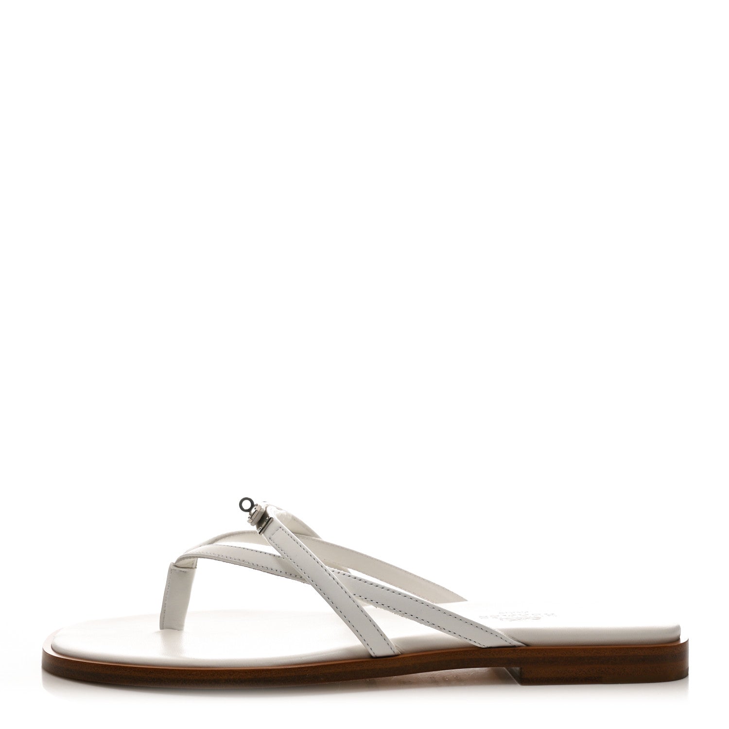 Hermes Calfskin Miss Sandals 36 White 1 of 8