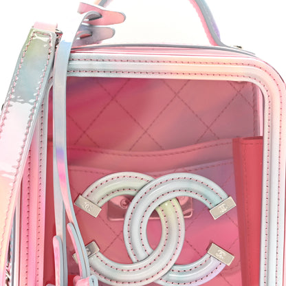 Chanel PVC Patent Calfskin Patent Lambskin Vertical Vanity Case Pink 8 of 10