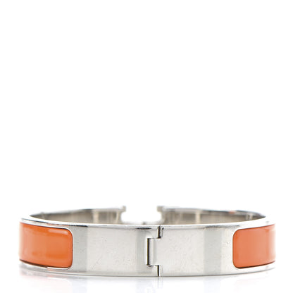 Hermes Enamel Narrow Clic Clac H Bracelet PM Orange 3 of 7