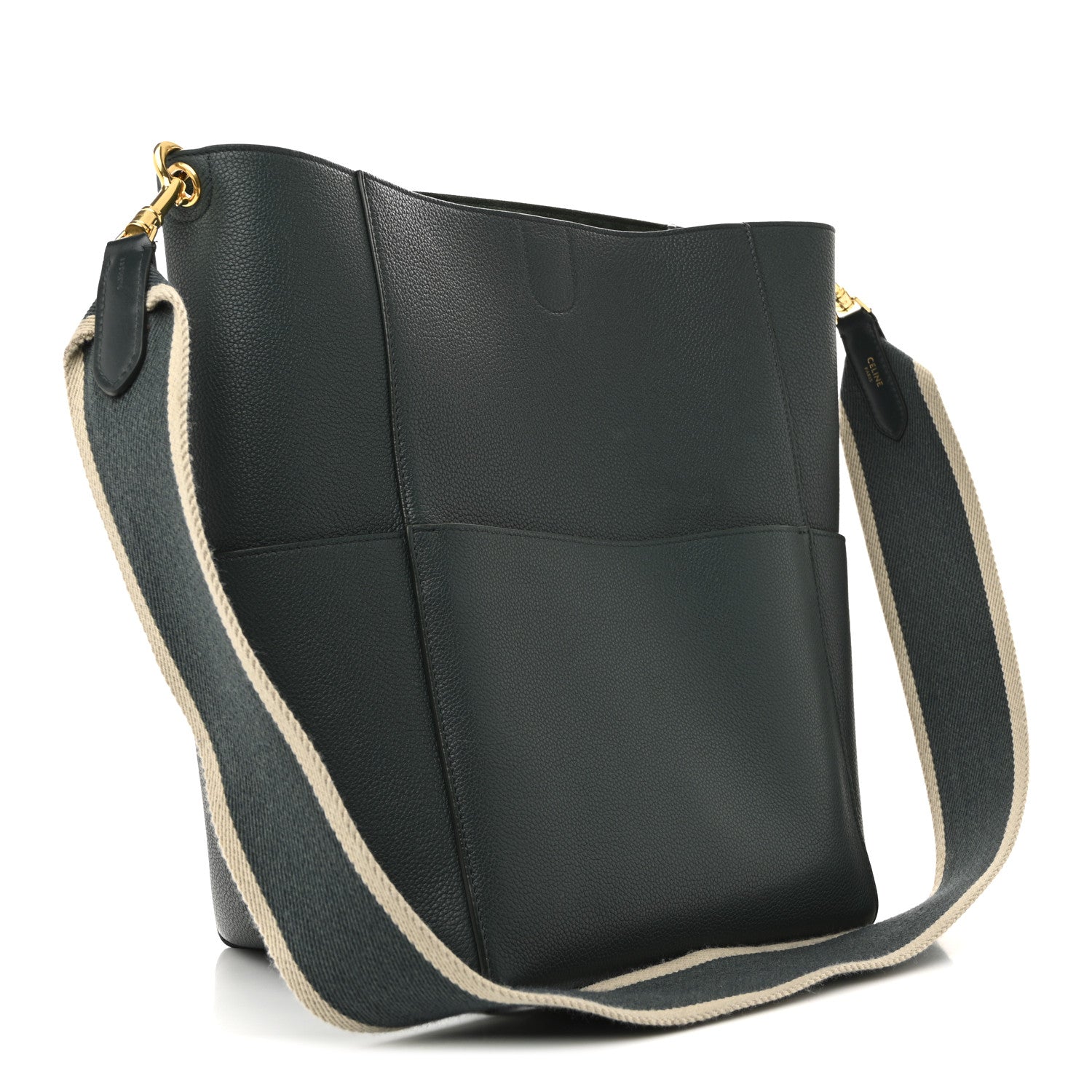 Celine Soft Grained Calfskin Sangle Bucket Bag Amazone 3 of 16