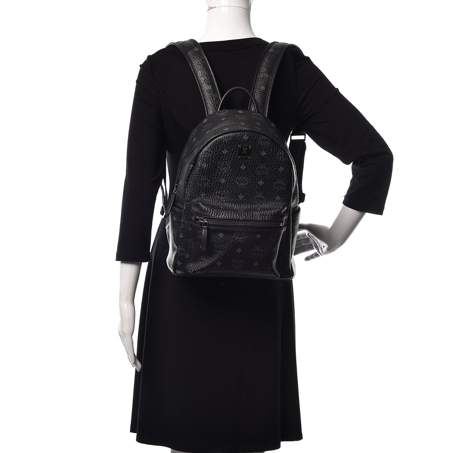 Visetos Small Side Stud Stark Backpack Black