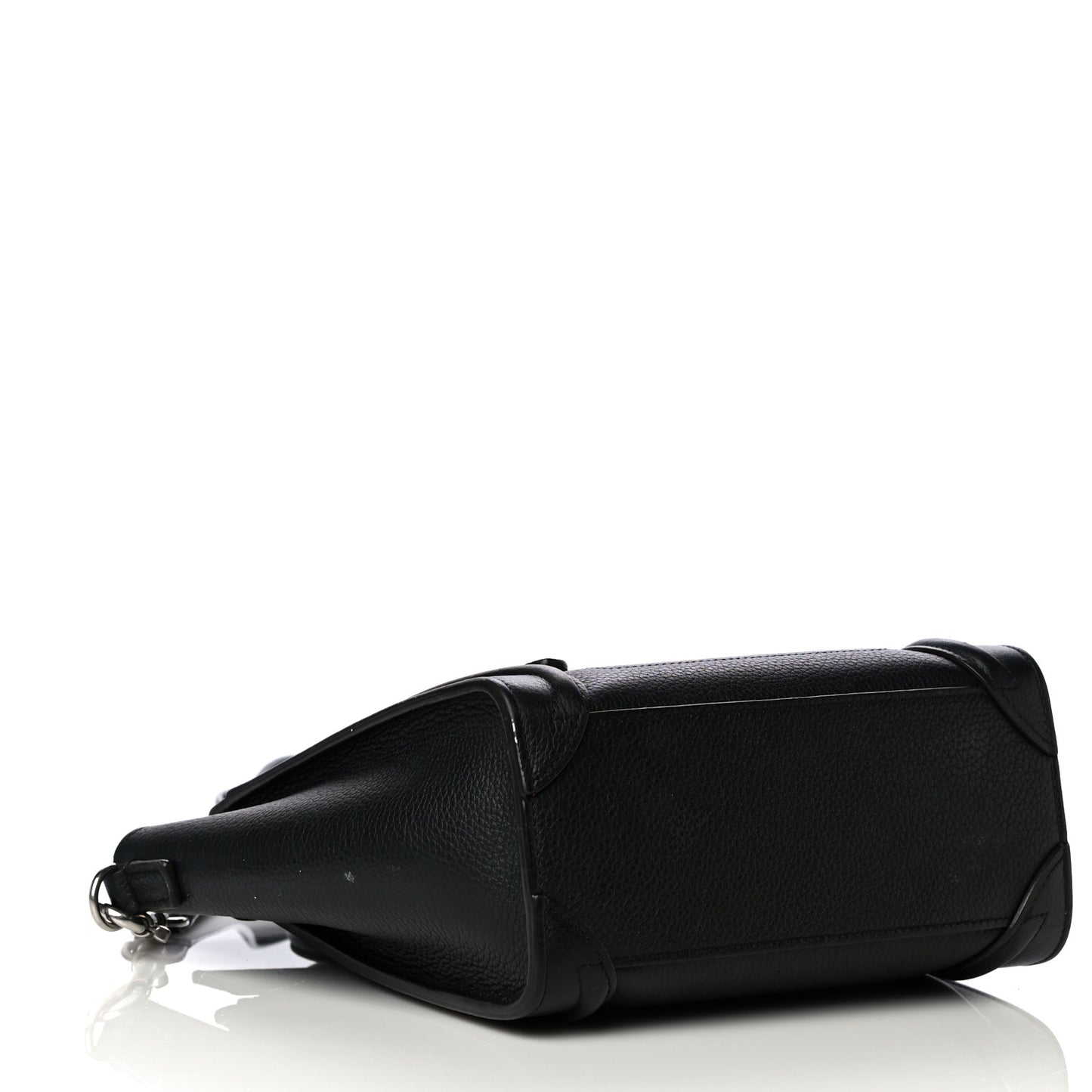 Drummed Calfskin Nano Luggage Black