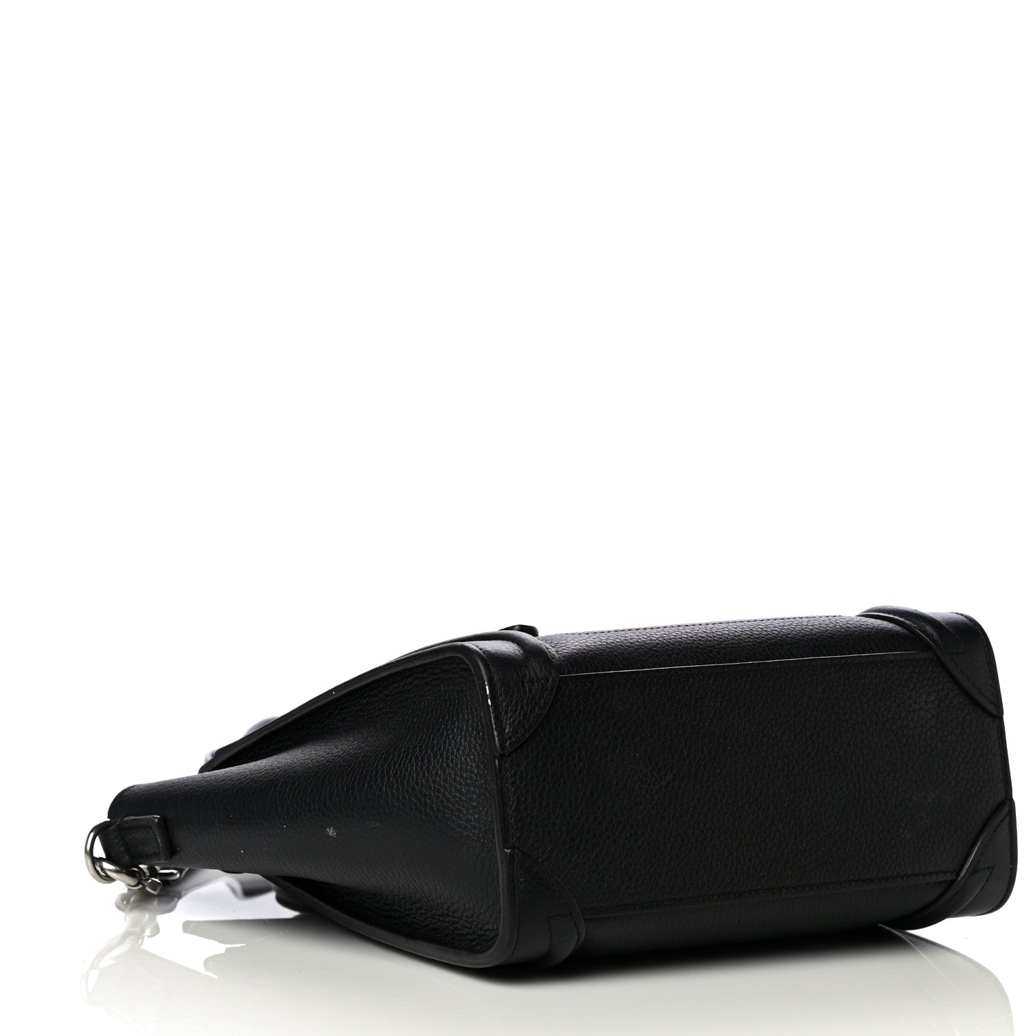 Celine Drummed Calfskin Nano Luggage Black 4 of 15