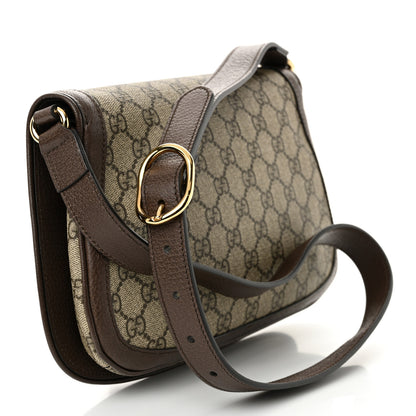 Gucci GG Supreme Monogram Textured Dollar Calfskin Blondie Chain Shoulder Flap Bag Beige Ebony New Acero 3 of 10