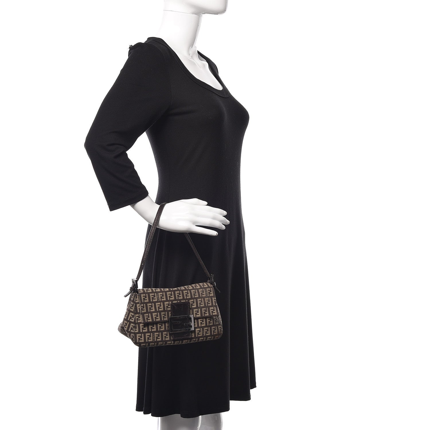 Fendi Zucchino Mini Mama Baguette Tobacco 2 of 9