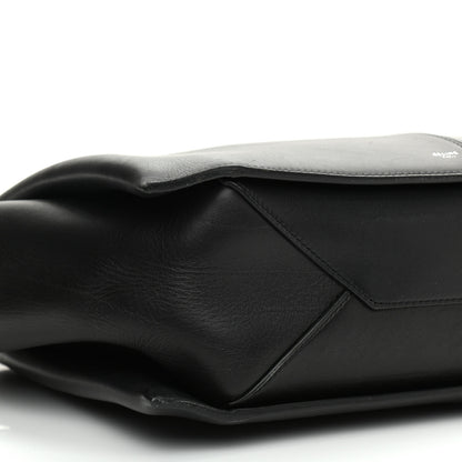 Celine Smooth Calfskin Small Tri-Fold Shoulder Bag Black 9 of 10