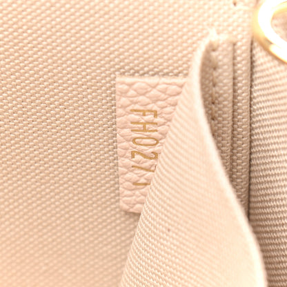 Louis Vuitton Empreinte Monogram Giant By The Pool Felicie Pochette Chain Wallet Cream Saffron 7 of 9