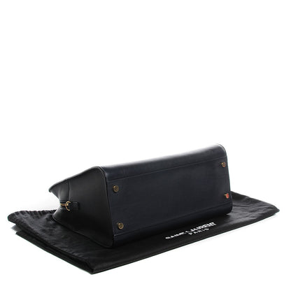 Saint Laurent Smooth Calfskin Medium Monogram Cabas Black 4 of 11