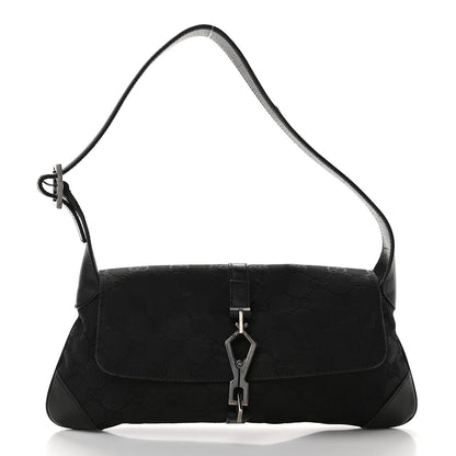Gucci Monogram GG Small Jackie O Hobo Black 1 of 12