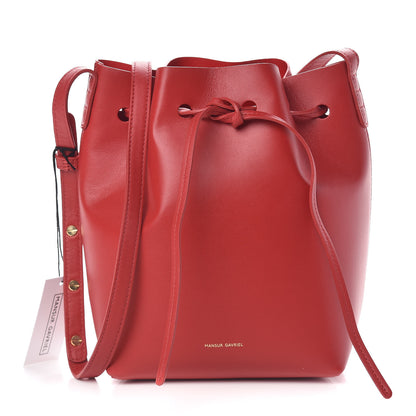 Mansur Gavriel Calfskin Mini Bucket Bag Flamma 1 of 14
