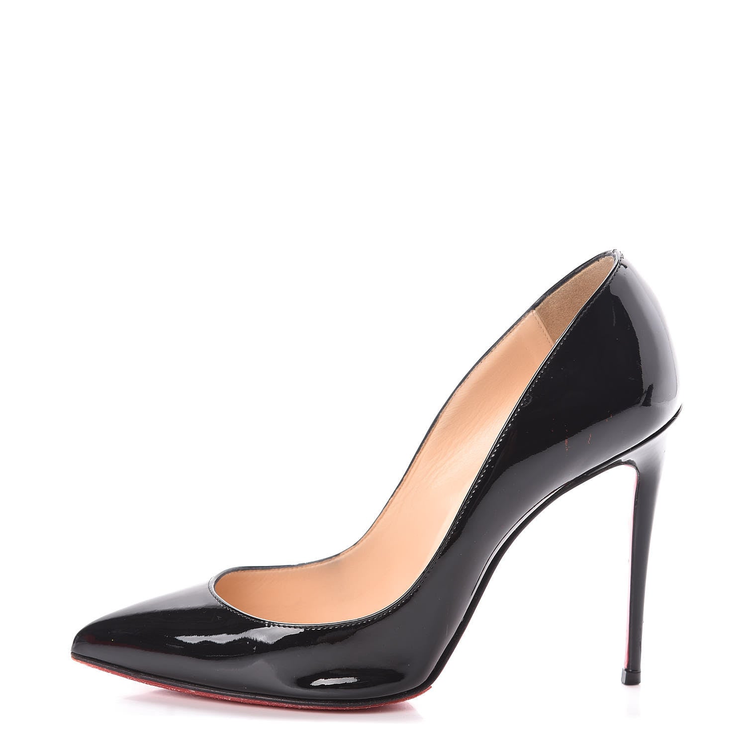 Christian Louboutin Patent Pigalle Follies 100 Pumps 36.5 Black 1 of 10