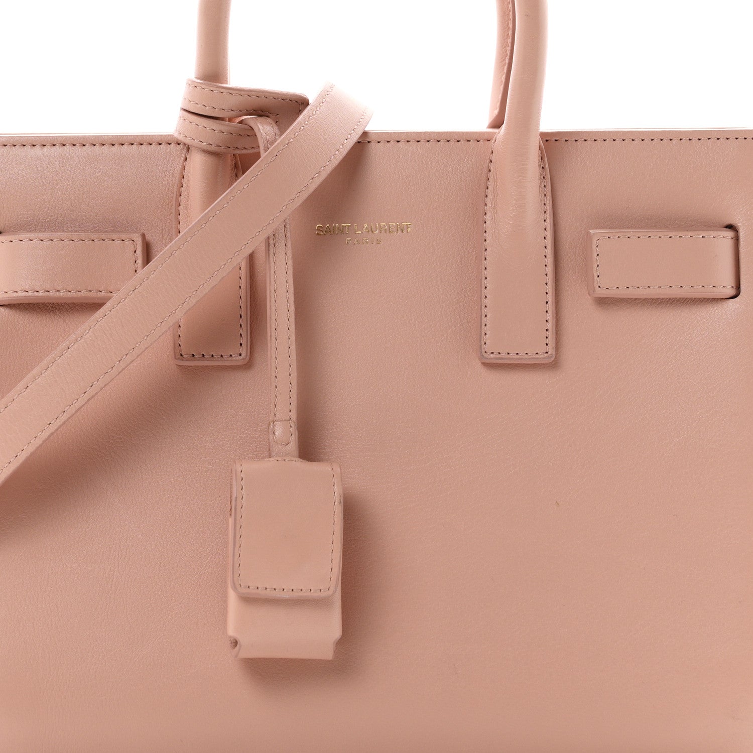 Saint Laurent Calfskin Nano Sac De Jour  Pale Pink 7 of 10