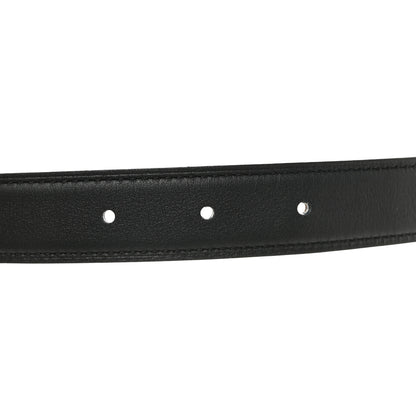 Hermes Swift Epsom 24mm Mini H Belt 75 30 Black Etoupe 4 of 6