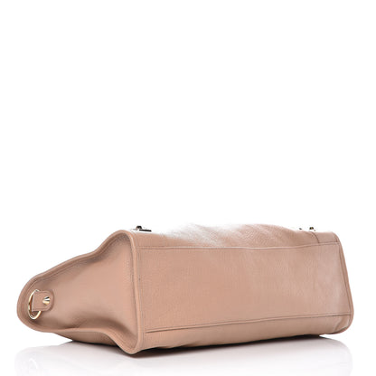 Balenciaga Chevre Gold Metallic Edge Hardware City Rose Des Sables 4 of 9