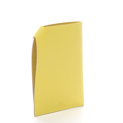 Hermes Epsom Tarmac PM Passport Holder Lime 2 of 5