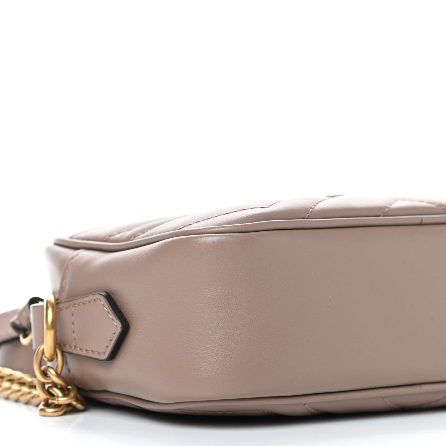 Calfskin Matelasse Mini GG Marmont Chain Shoulder Bag Porcelain Rose
