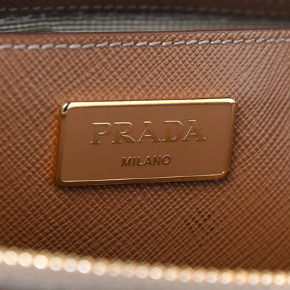 Prada Saffiano Medium Galleria Double Zip Tote Caramel 5 of 8