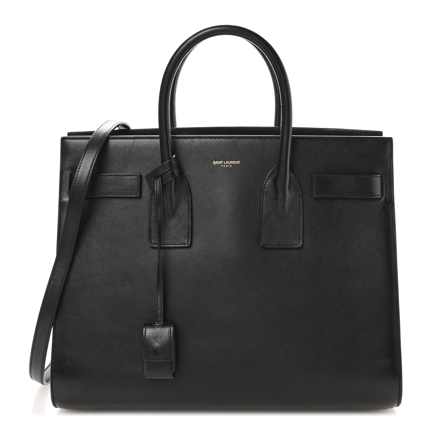 Calfskin Small Sac De Jour Black