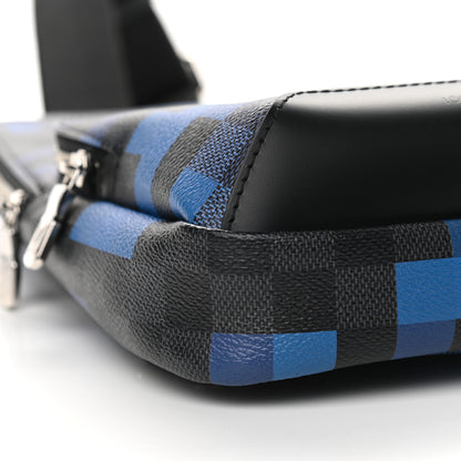 Louis Vuitton Damier Graphite Pixel Avenue Sling Backpack Blue 5 of 9