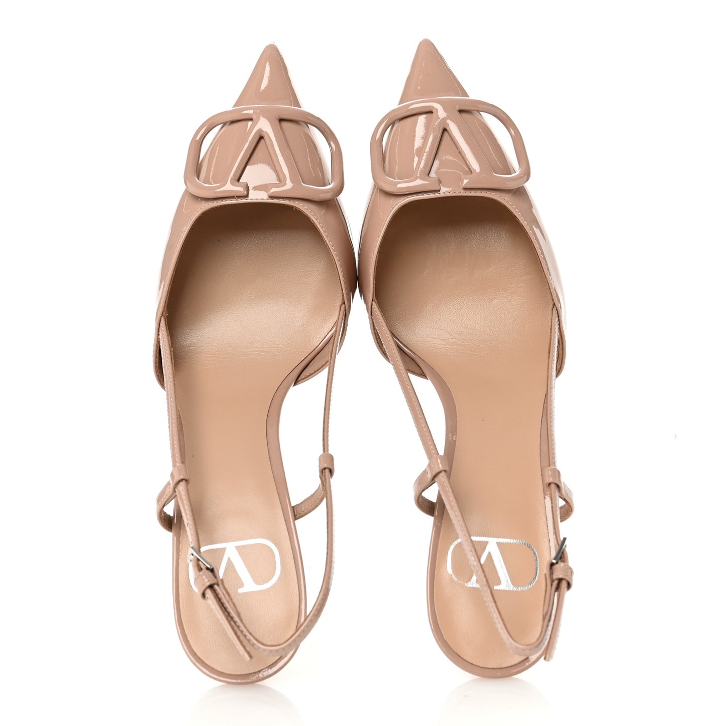 Patent Signature Vlogo Slingback 80mm Pumps 37.5 Rose Cannelle
