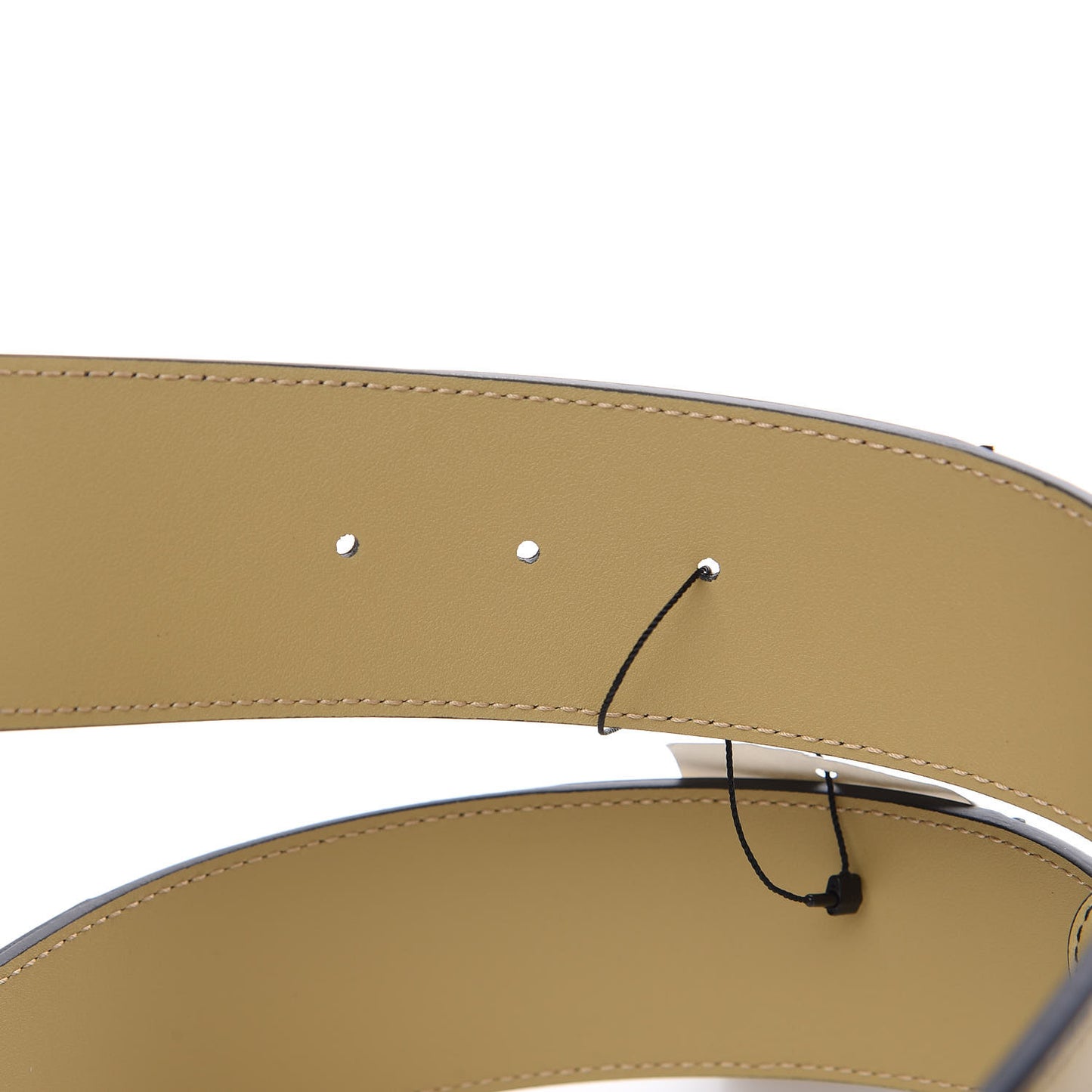 Calfskin Striped Textured Double G 50mm Belt 85 34 Black Beige