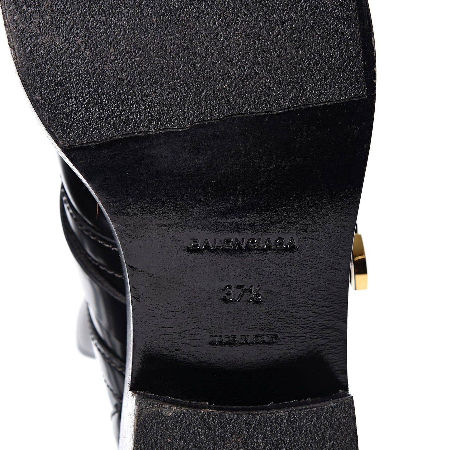 Brushed Calfskin Ceinture Ankle Boots 37.5 Black