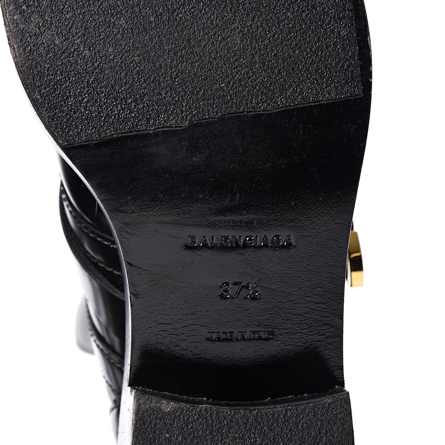 Balenciaga Brushed Calfskin Ceinture Ankle Boots 37.5 Black 7 of 8