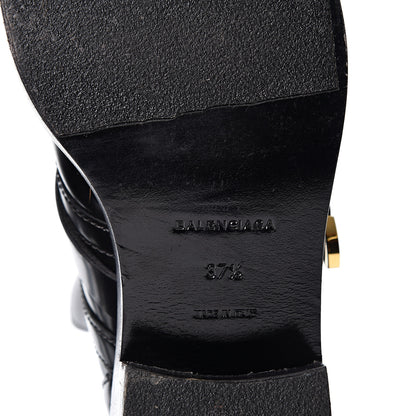 Balenciaga Brushed Calfskin Ceinture Ankle Boots 37.5 Black 7 of 8