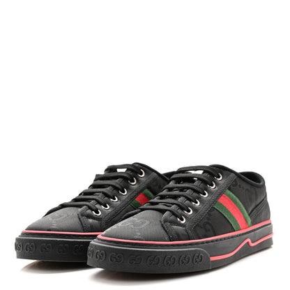Gucci Econyl Nylon Web Monogram Off The Grid Womens 1977 Tennis Sneakers 39.5 Black 3 of 7