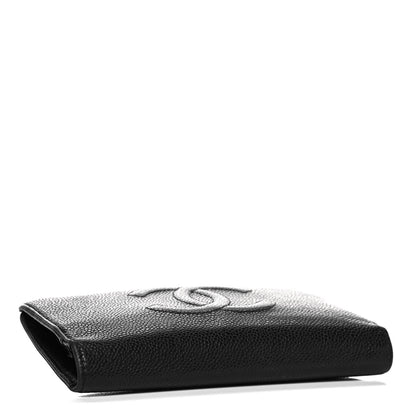 Chanel Caviar Timeless CC Yen Wallet Black 4 of 7