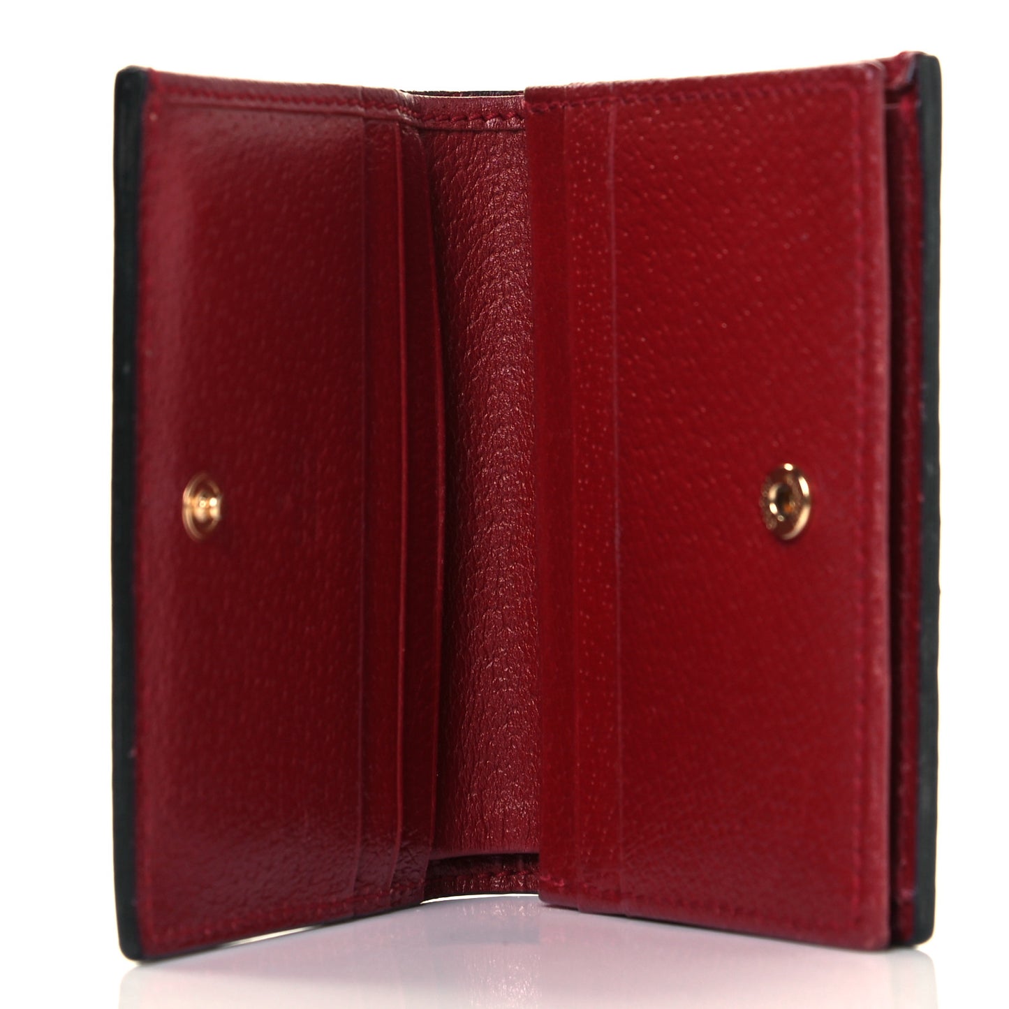 GG Supreme Monogram Tian Card Case Beige Multicolor Red