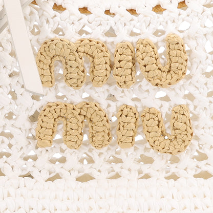 Miu Miu Fabric Crochet Wander Hobo White 8 of 10
