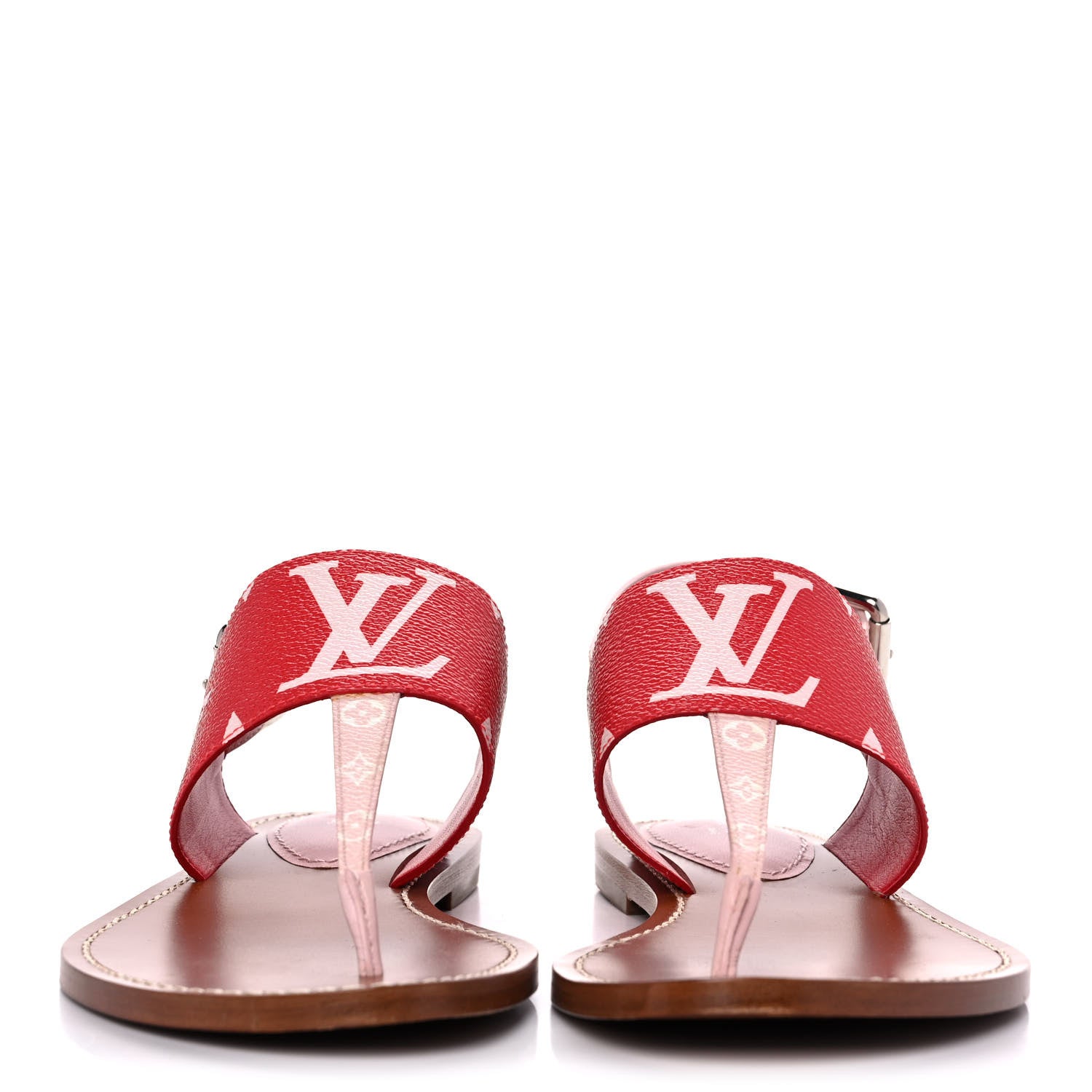 Louis Vuitton Monogram Escale Palma Sandals 38.5 Rouge 2 of 11