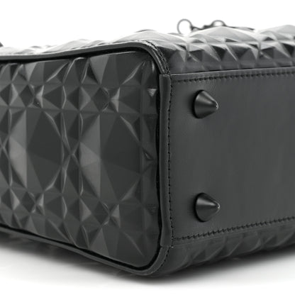 Christian Dior Calfskin Cannage Diamond Small My ABCDior Lady Dior Black 9 of 11