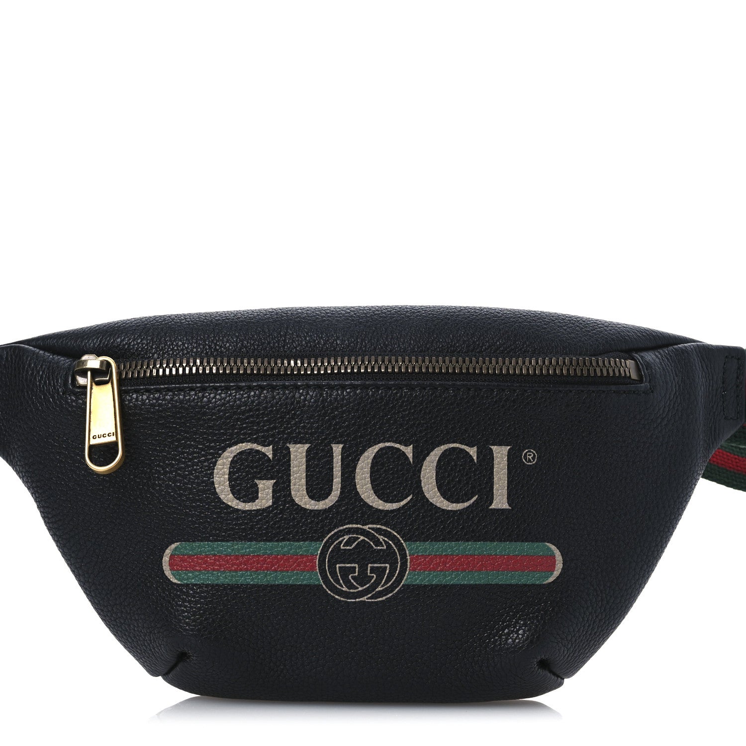 Gucci Grained Calfskin Small Logo Belt Bag Black 8 of 11