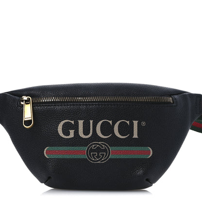 Gucci Grained Calfskin Small Logo Belt Bag Black 8 of 11