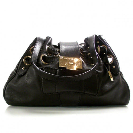 Jimmy Choo Leather Riki Black 1 of 9