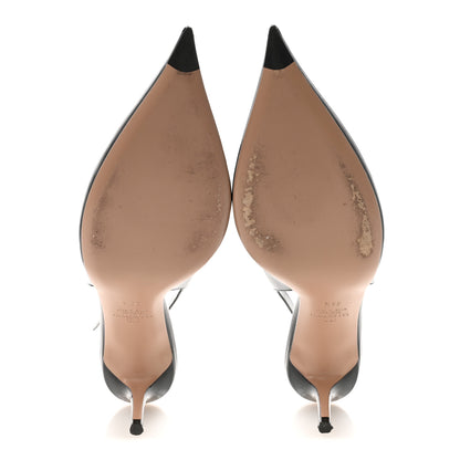 Valentino Garavani Patent Signature Vlogo Slingback 65mm Pumps 38.5 Black 6 of 10