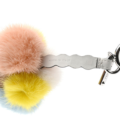 Fendi Mink Fur Calfskin Fun Fair Bag Charm Multicolor 4 of 4