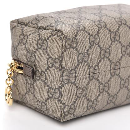Gucci Soft GG Supreme Monogram Calfskin Medium Ophidia Cosmetic Case Beige Ebony New Acero 8 of 10