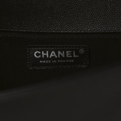 Chanel Caviar Quilted Medium Boy Flap So Black 8 of 11