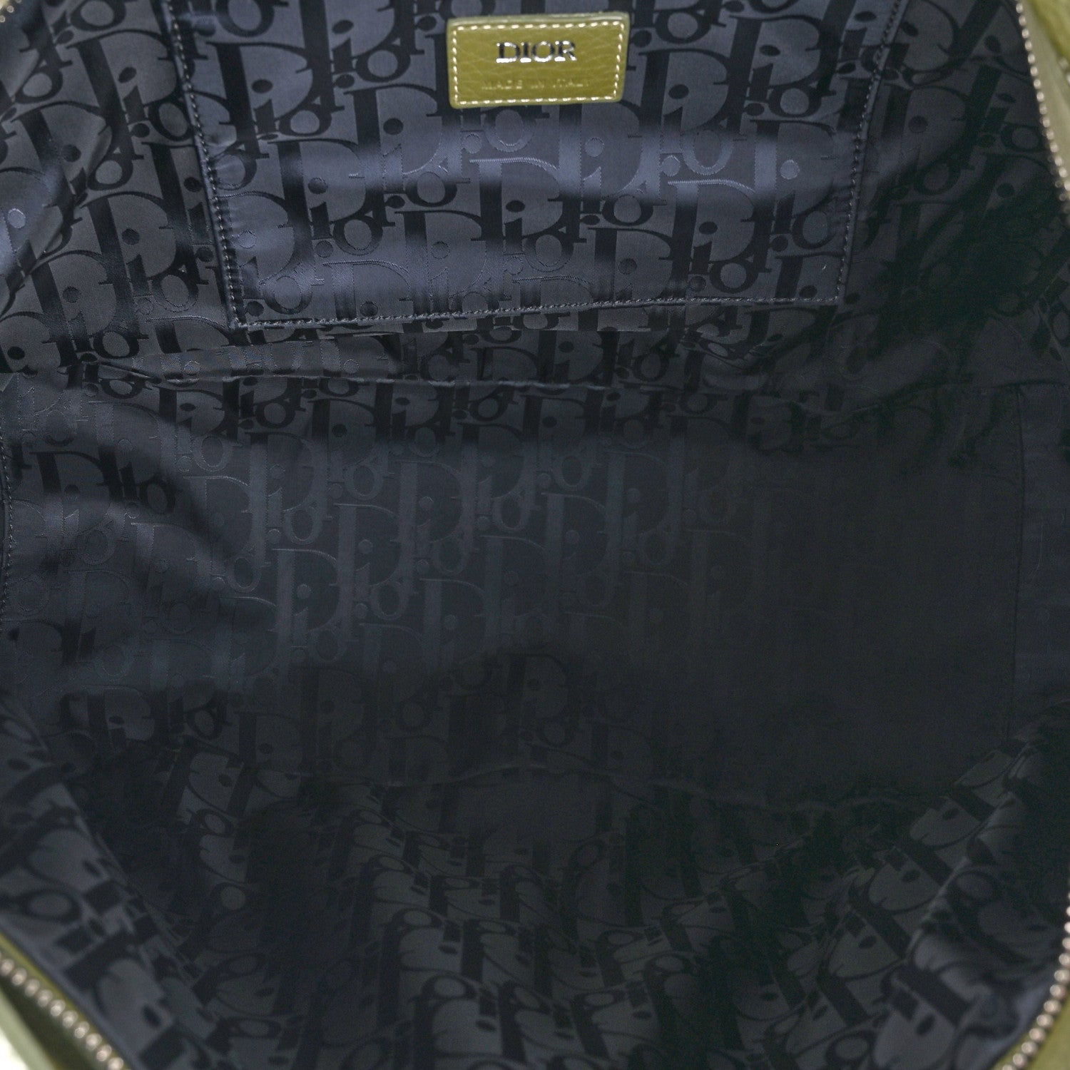 Christian Dior Grained Calfskin Mini Soft Saddle Bag Olive 5 of 14