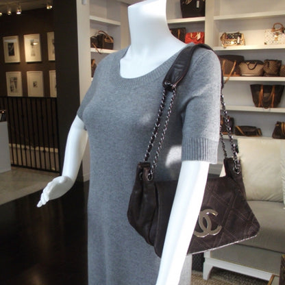 Chanel Leather Diamond Stitch Flap Brown 2 of 12