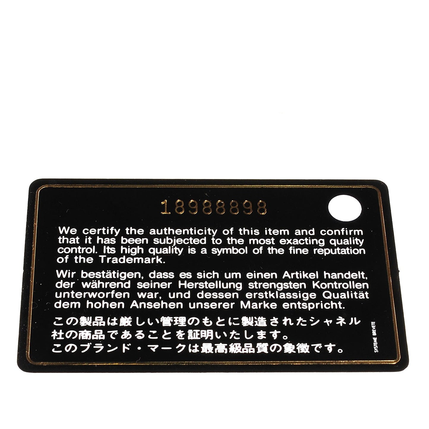 Calfskin Quilted Large Boy Flap Black