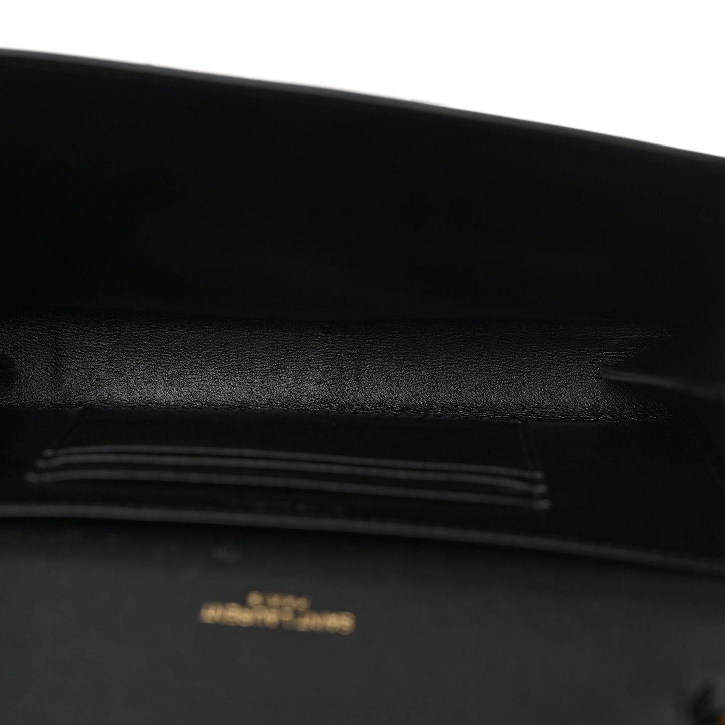 Patent Monogram Cassandra Chain Wallet Black