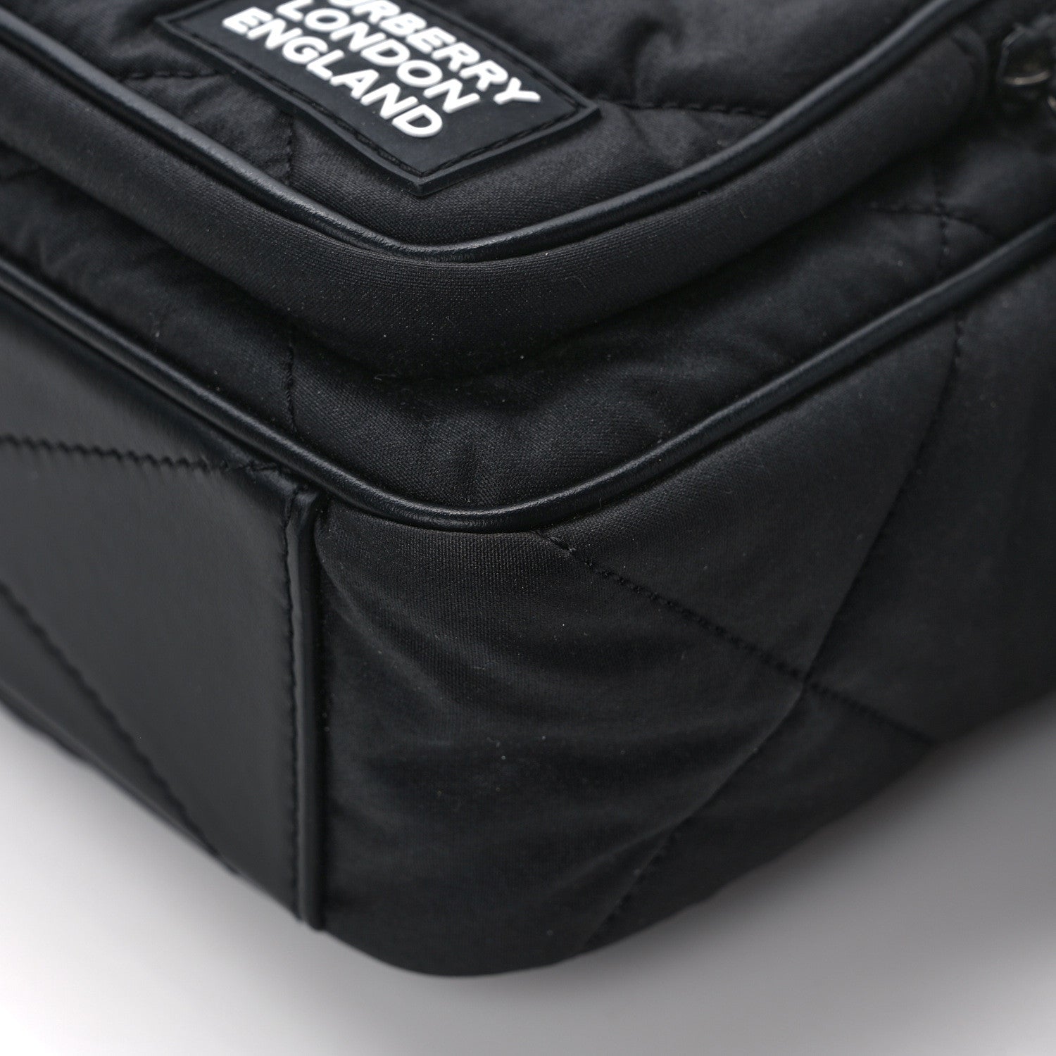 Burberry Nylon Quilted Paddy Crossbody Bag Black 12 of 13