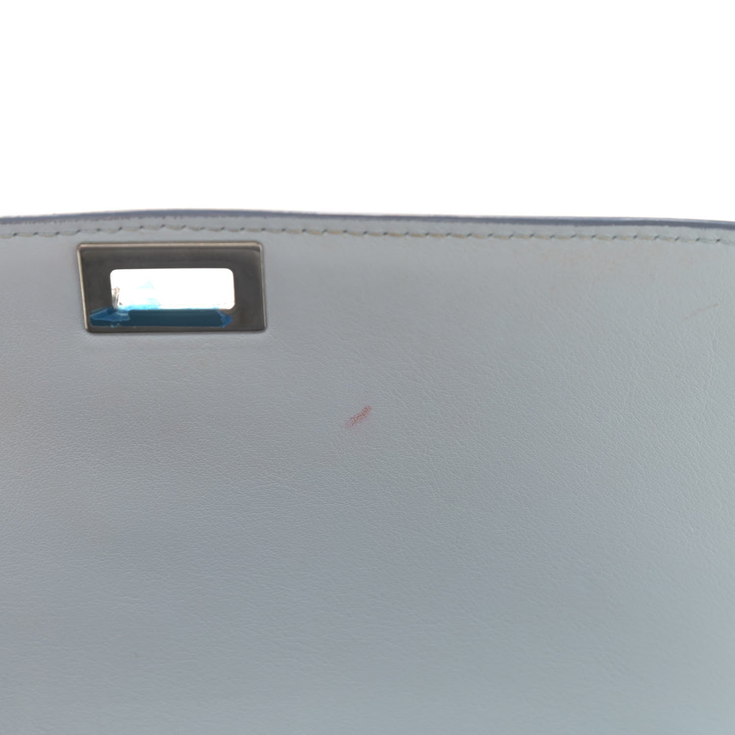 Celine Spazzolato Calfskin Medium Classic Box Flap Bag Glacier 12 of 12